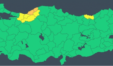 AFAD, 2 İle Turuncu, 5 İle Sarı Kodlu Sağanak Yağış Uyarısı Verdi